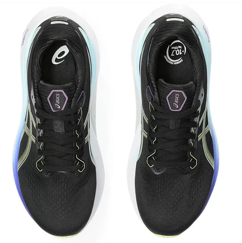 Asics Women's GEL-KAYANO 30 Black/Glow Yellow-5